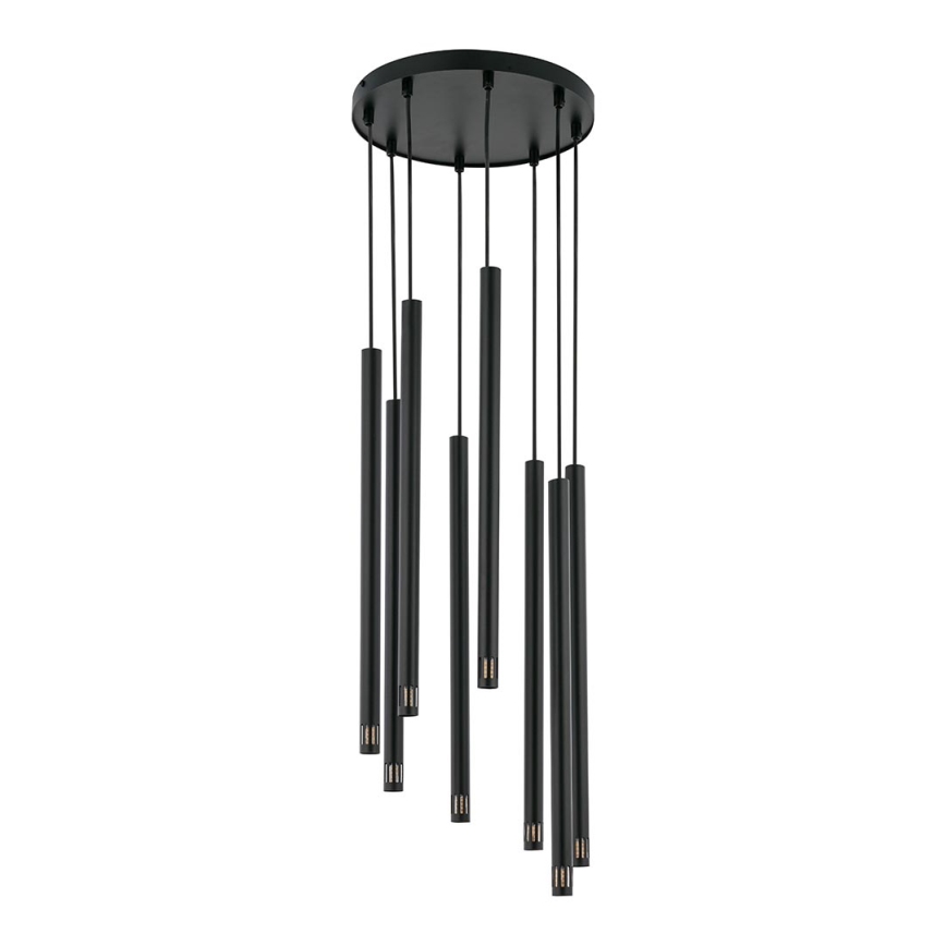Candelabro num fio STALACTITE LASER 8xG9/2,5W/230V preto antigo