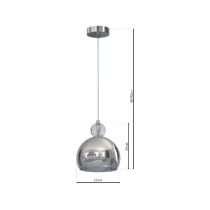 Candelabro num fio TOLEDO 1xE27/60W/230V