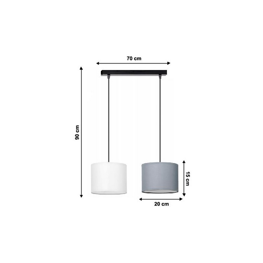 Candelabro num fio TUZ 2xE27/60W/230V
