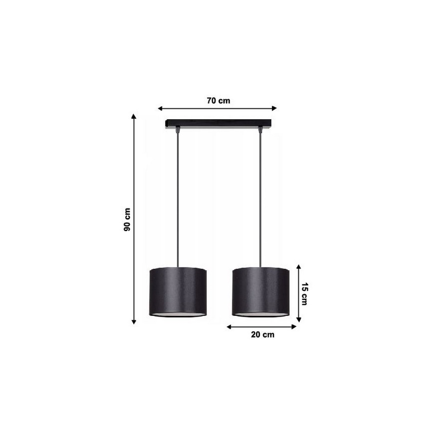 Candelabro num fio TUZ 2xE27/60W/230V