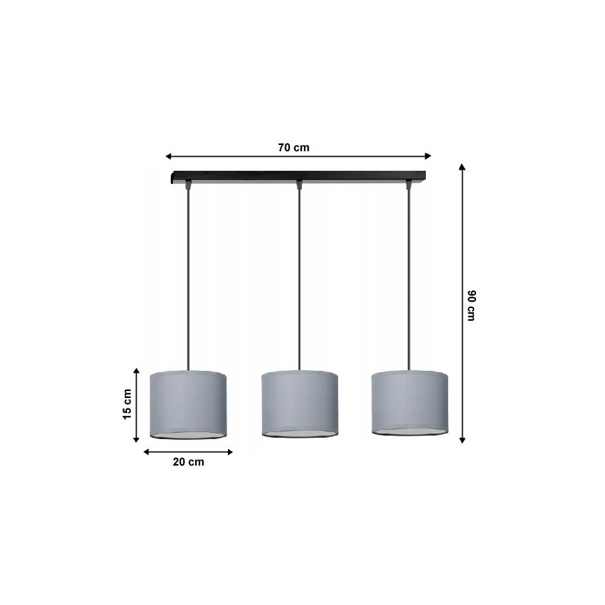 Candelabro num fio TUZ 3xE27/60W/230V