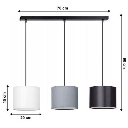 Candelabro num fio TUZ 3xE27/60W/230V