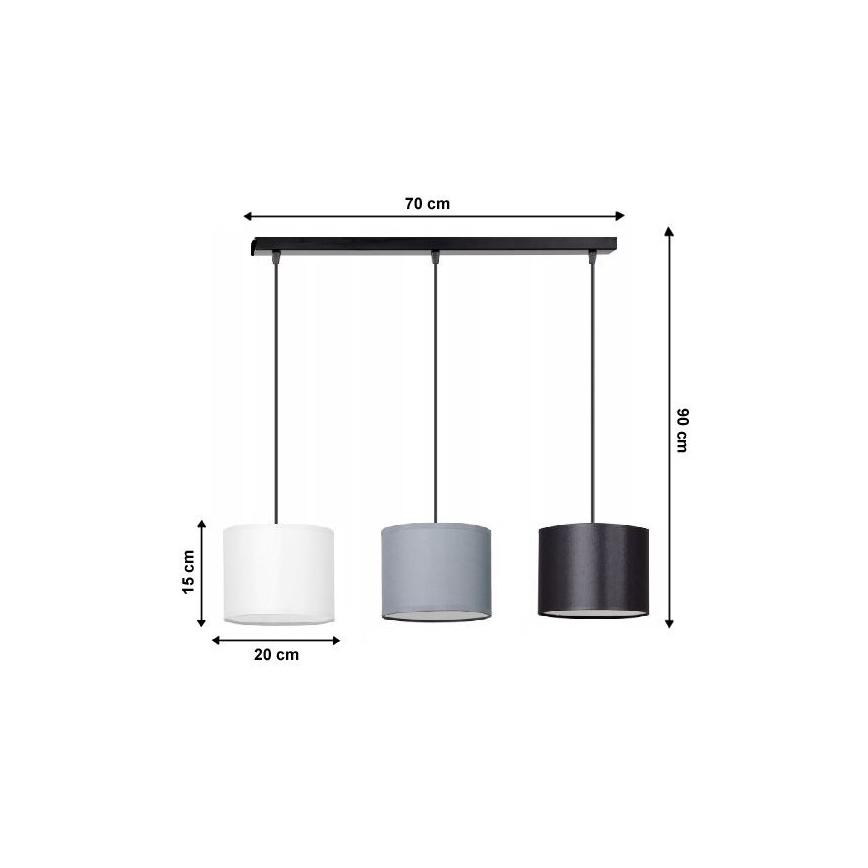 Candelabro num fio TUZ 3xE27/60W/230V