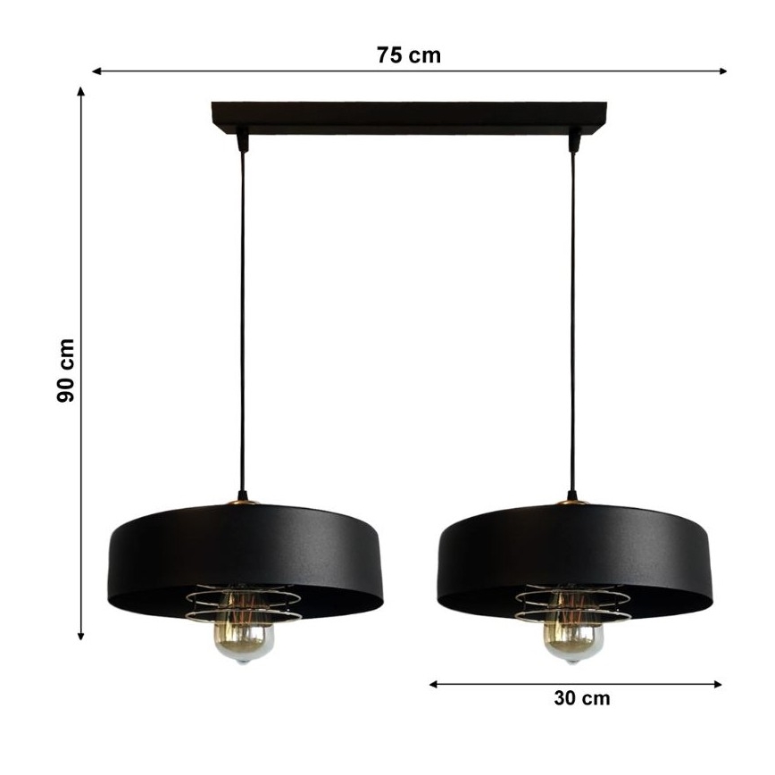 Candelabro num fio VEST 2xE27/60W/230V