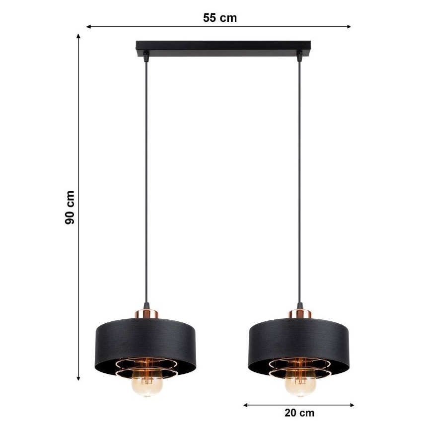 Candelabro num fio VEST 2xE27/60W/230V