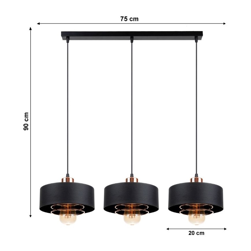 Candelabro num fio VEST 3xE27/60W/230V
