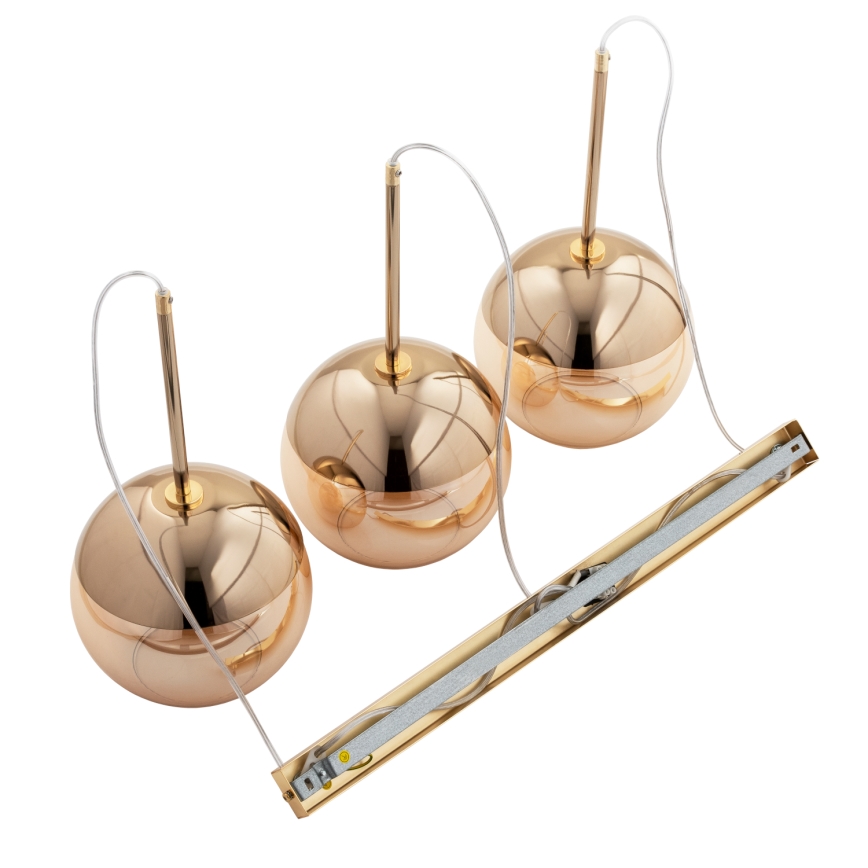 Candelabro num fio VOLDA 3xE27/60W/230V bronze