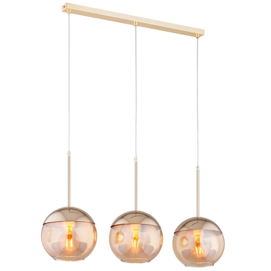 Candelabro num fio VOLDA 3xE27/60W/230V bronze