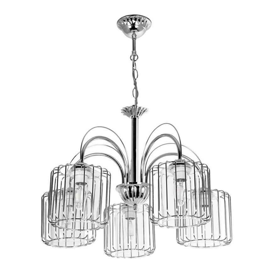 Candelabro numa corrente 5xE27/60W/230V