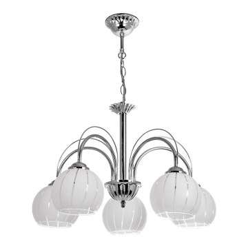 Candelabro numa corrente 5xE27/60W/230V