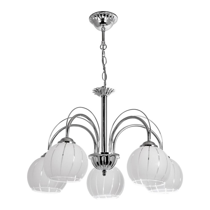 Candelabro numa corrente 5xE27/60W/230V