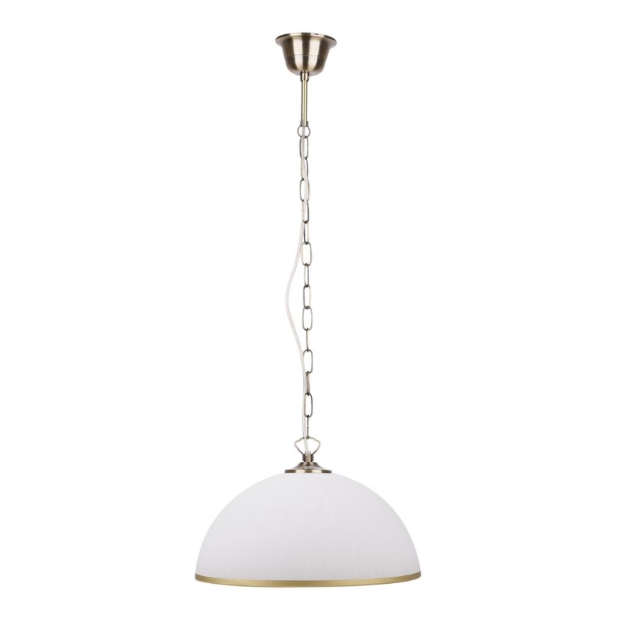 Candelabro numa corrente AÇÚCAR 1xE27/60W/230V branco/ouro