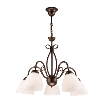 Candelabro numa corrente ADELLE 5xE27/60W/230V