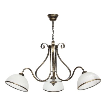 Candelabro numa corrente ANTICA 3xE27/60W/230V