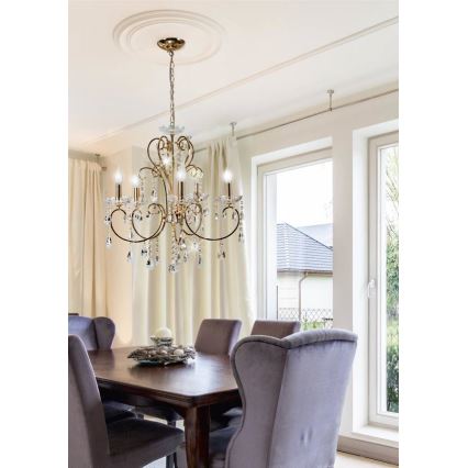 Candelabro numa corrente AURORA 5xE14/40W/230V