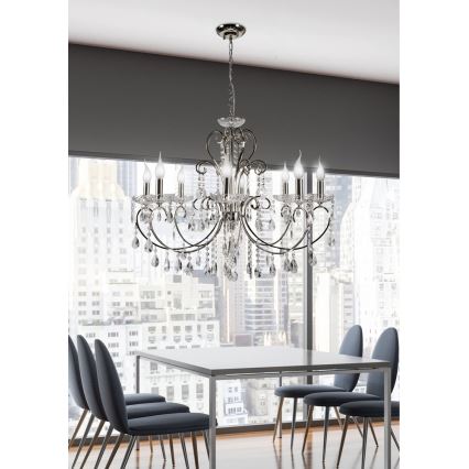 Candelabro numa corrente AURORA 8xE14/40W/230V