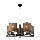 Candelabro numa corrente AZZURRO 5xE27/60W/230V