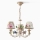 Candelabro numa corrente CAMELLIA 3xE14/40W/230V rosa
