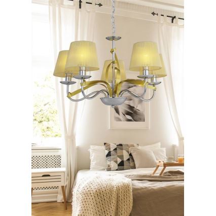 Candelabro numa corrente DIVA 5xE14/40W/230V