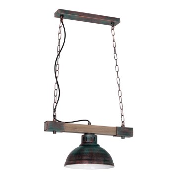 Candelabro numa corrente HAKON 1xE27/60W/230V pátina