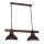 Candelabro numa corrente HAKON 2xE27/60W/230V Sombrio