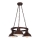 Candelabro numa corrente HAKON ROUND 3xE27/60W/230V escuro