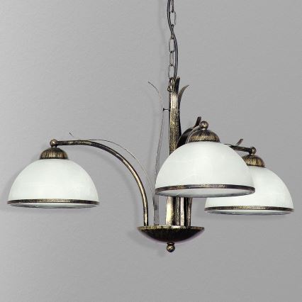 Candelabro numa corrente KORFU 3xE27/60W/230V