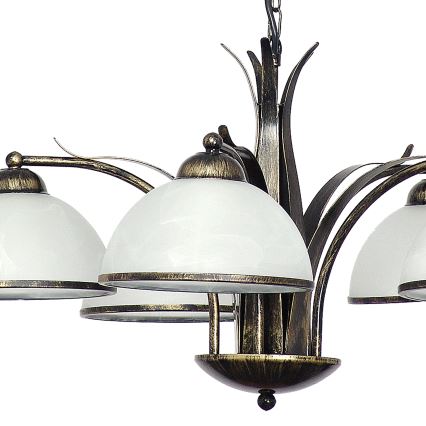 Candelabro numa corrente KORFU 5xE27/60W/230V