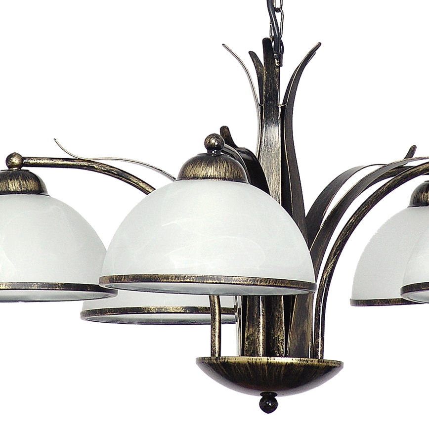Candelabro numa corrente KORFU 5xE27/60W/230V
