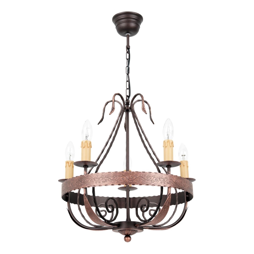 Candelabro numa corrente LOARA 5xE14/60W/230V