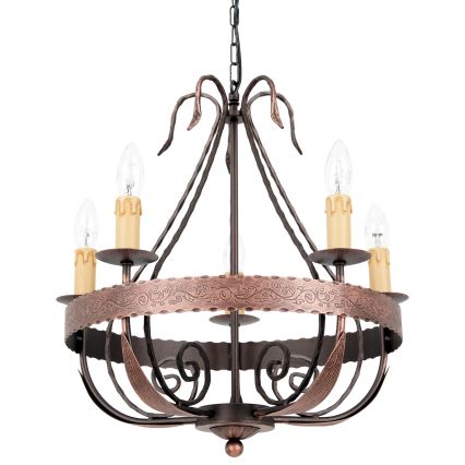 Candelabro numa corrente LOARA 5xE14/60W/230V