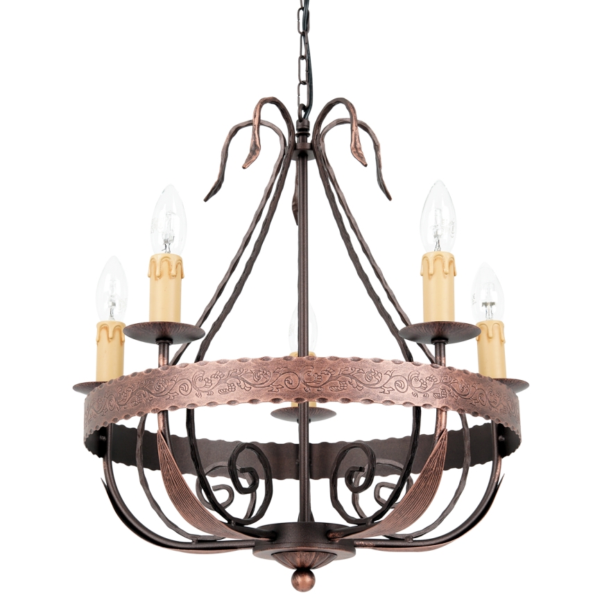 Candelabro numa corrente LOARA 5xE14/60W/230V