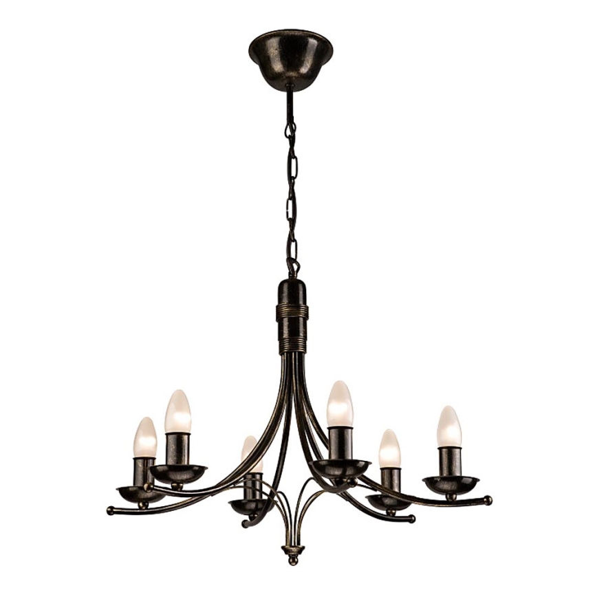 Candelabro numa corrente LUCA 6xE14/40W/230V