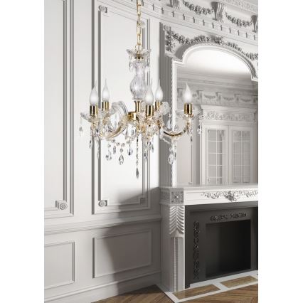 Candelabro numa corrente MARIA TERESA 5xE14/40W/230V