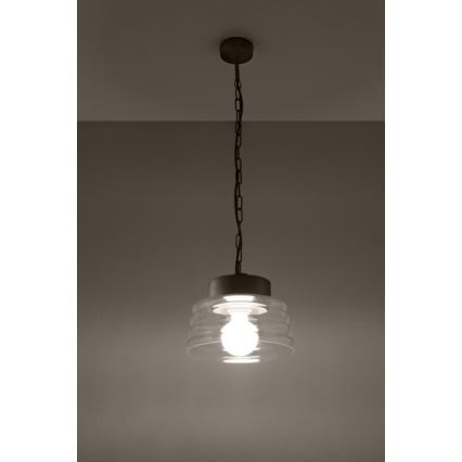 Candelabro numa corrente MARINA 1xE27/60W/230V