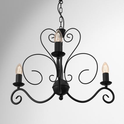 Candelabro numa corrente MAURO 3xE14/60W/230V