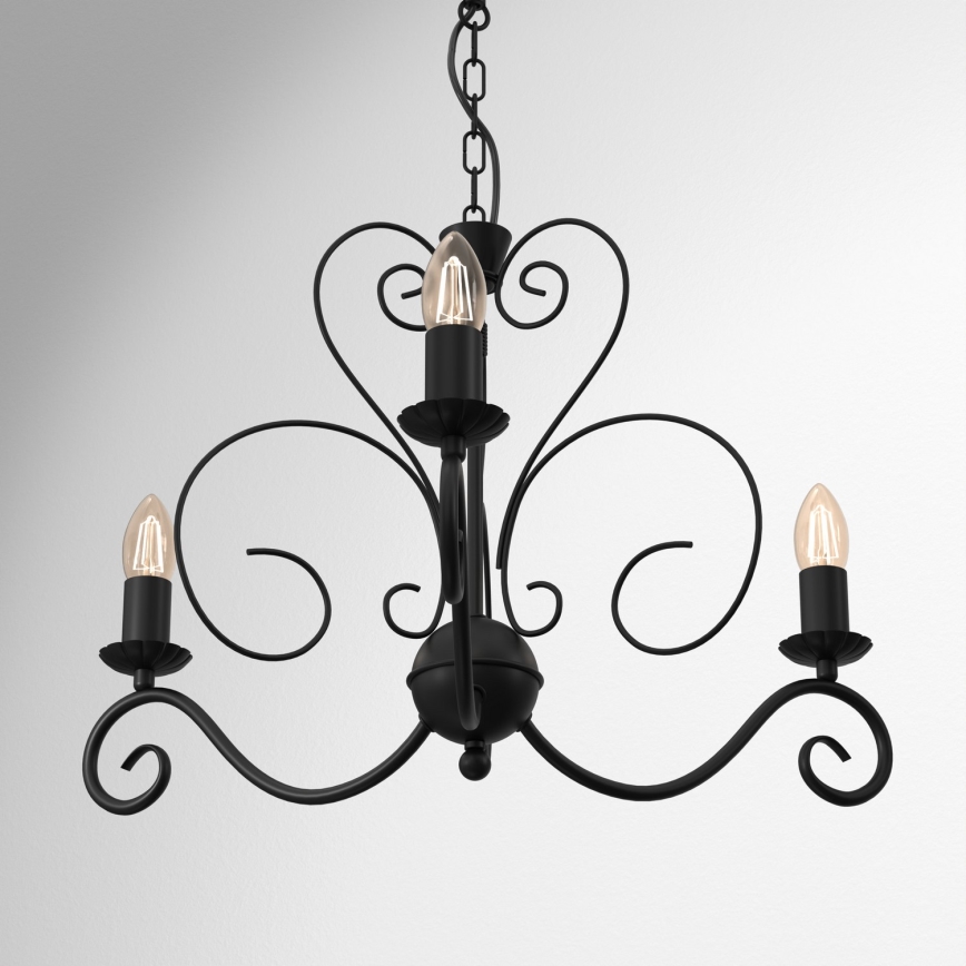 Candelabro numa corrente MAURO 3xE14/60W/230V