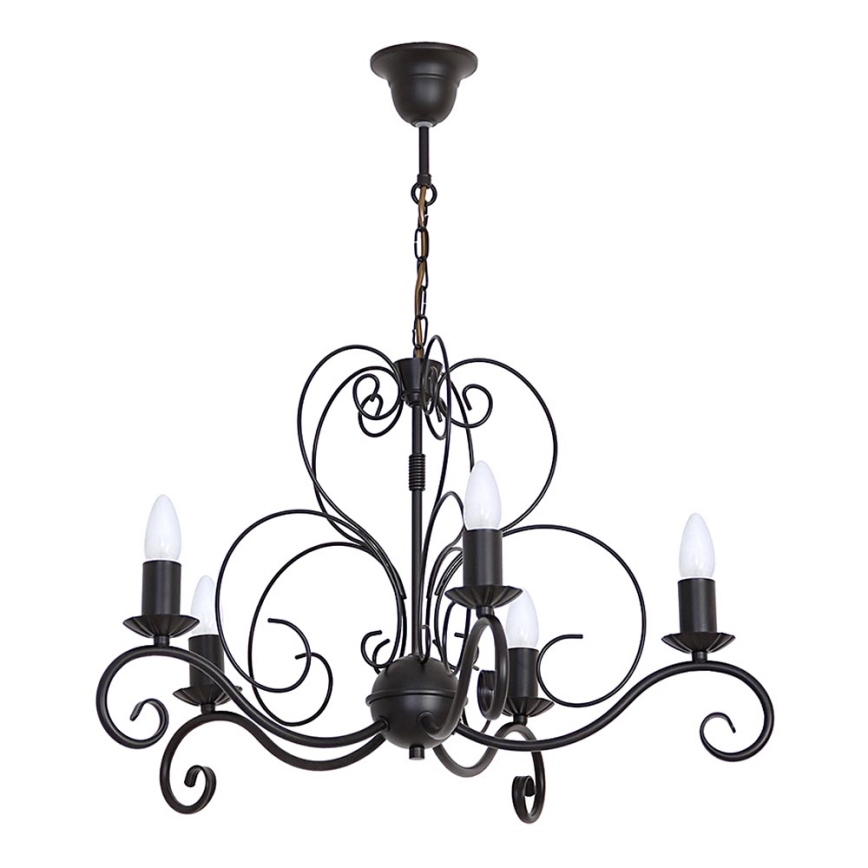 Candelabro numa corrente MAURO 5xE14/60W/230V