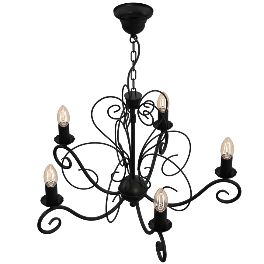 Candelabro numa corrente MAURO 5xE14/60W/230V