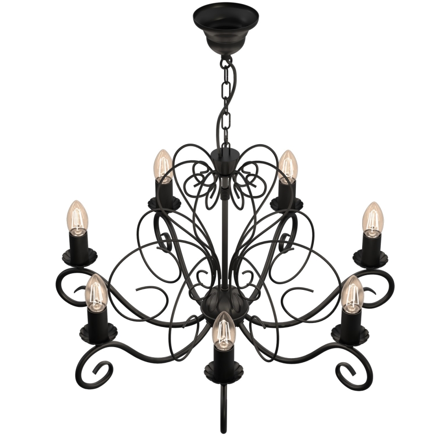 Candelabro numa corrente MAURO 7xE14/60W/230V