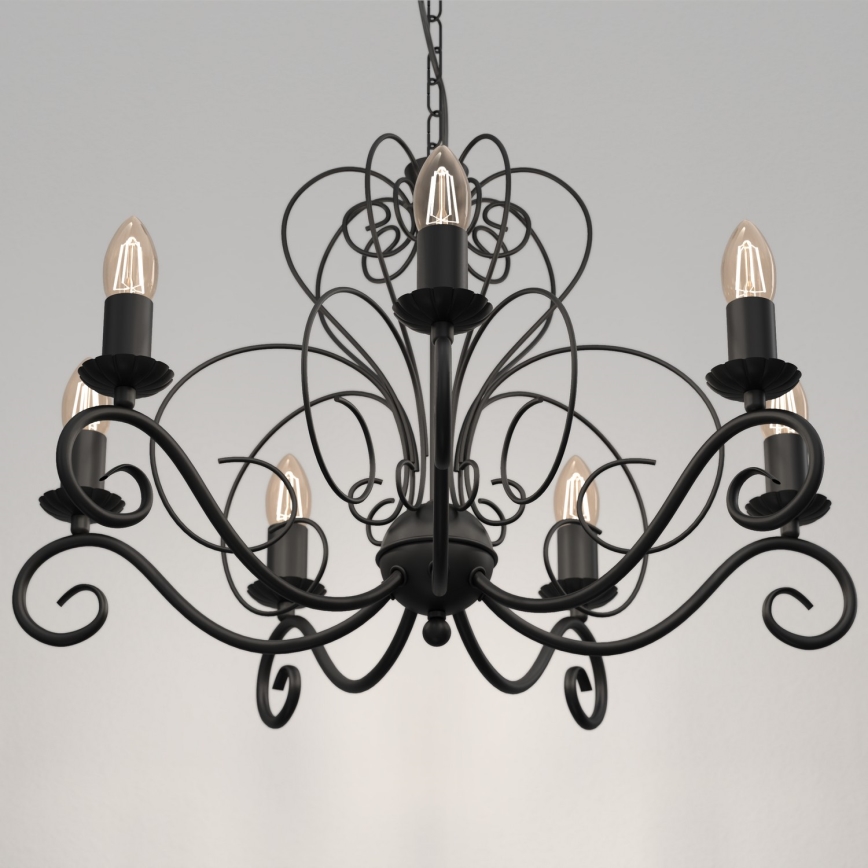 Candelabro numa corrente MAURO 7xE14/60W/230V
