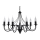 Candelabro numa corrente MINERWA 7 7xE14/40W/230V preto antigo