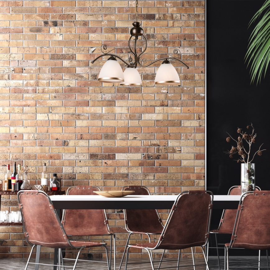 Candelabro numa corrente RETRO II 3xE27/60W/230V