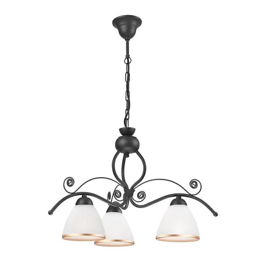 Candelabro numa corrente RETRO II 3xE27/60W/230V