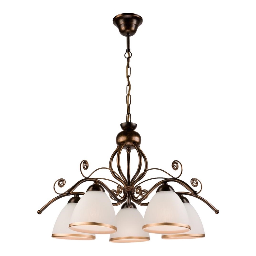 Candelabro numa corrente RETRO II 5xE27/60W/230V
