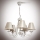 Candelabro numa corrente VERSA 5xE14/40W/230V branco 535 mm