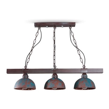 Candelabro numa corrente VIRIONI 3xE27/60W/230V