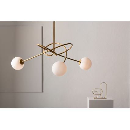 Candelabro on a pole VELVET 3xG9/12W/230V dourada