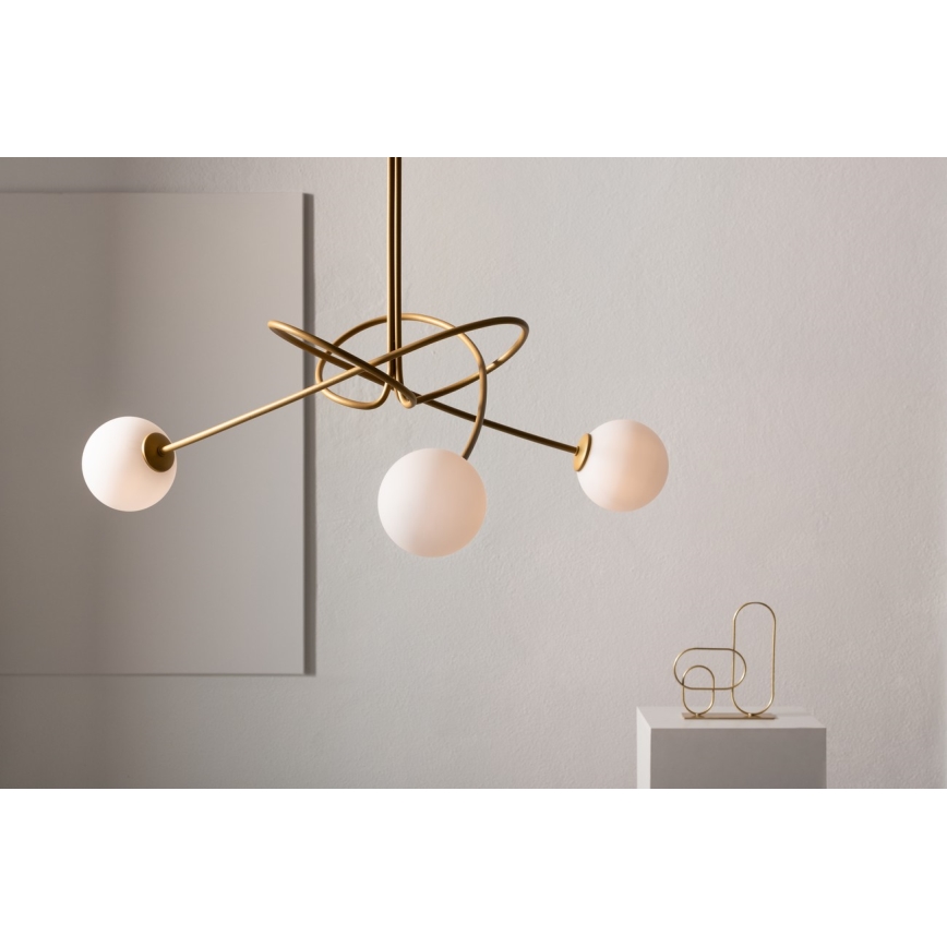 Candelabro on a pole VELVET 3xG9/12W/230V dourada