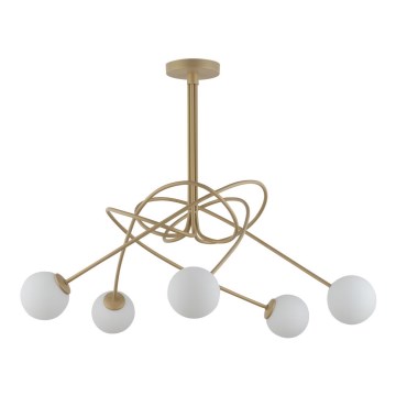 Candelabro on a pole VELVET 5xG9/12W/230V dourada